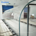 Grand rond brillant épais transparent transparent en tôle d&#39;aquarium de cylindre